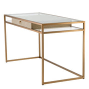 Desk Napa Valley woven washed oak veneer