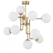 Chandelier Chase antique brass finish