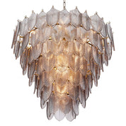 Chandelier Verbier L light brushed brass finish