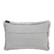 Scatter cushion Alaska faux fur light grey rect.