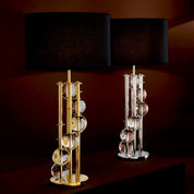 Table Lamp Lorenzo gold finish incl black shade