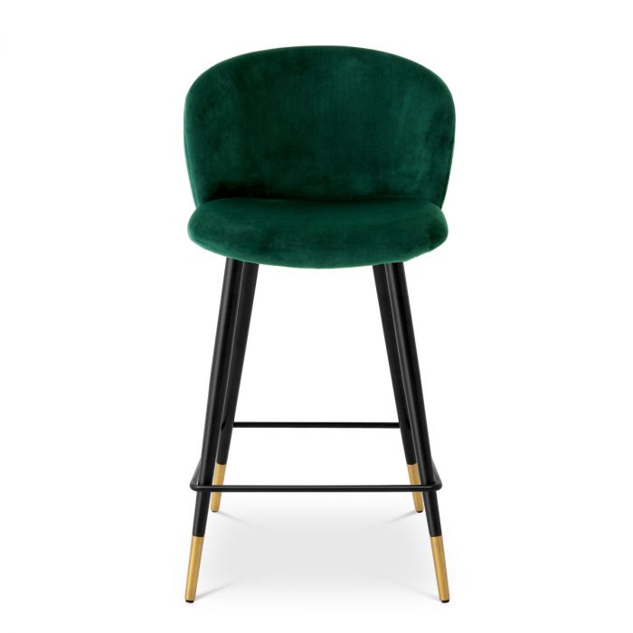 Counter Stool Volante roche dark green velvet