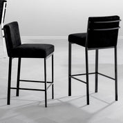 Counter Stool Scott bronze finish black velvet
