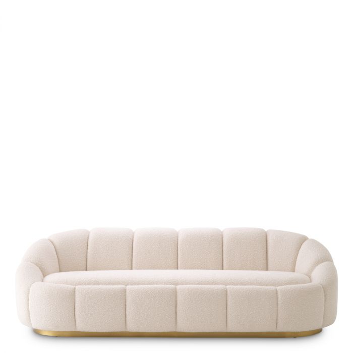Sofá Inger bouclé crema