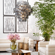 Chandelier Amazone L smoke glass