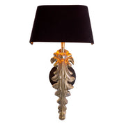 Wall Lamp Beau Site vintage brass finish incl black shade