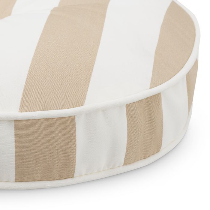 Cojín de exterior Florent redondo beige