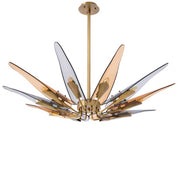 Chandelier Sky horizontal antique brass finish