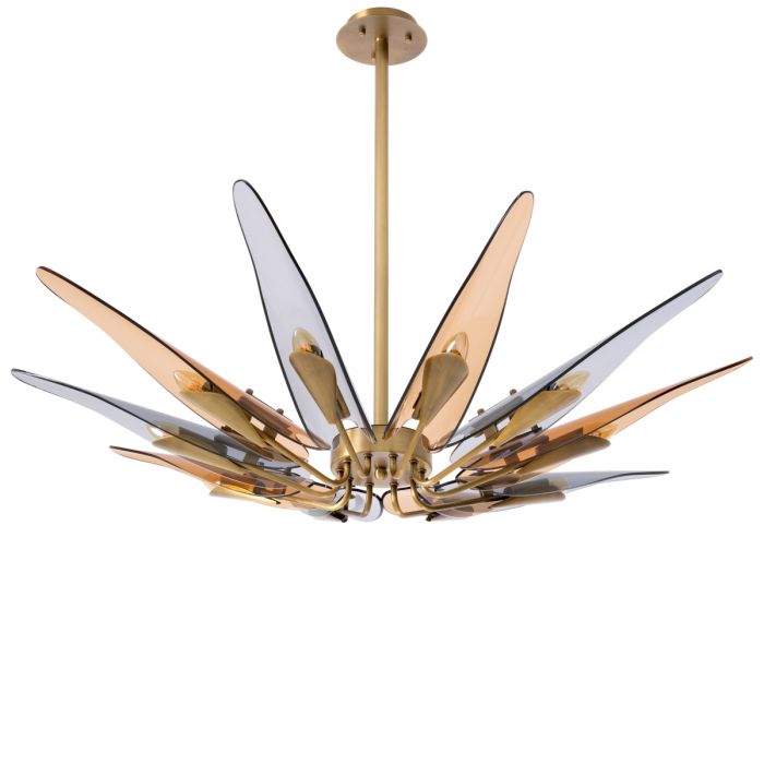 Chandelier Sky horizontal antique brass finish