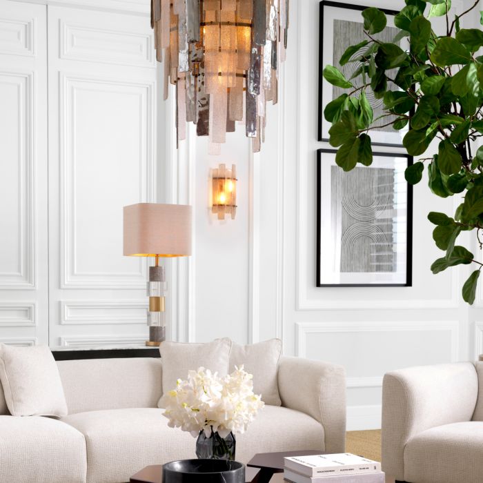 Chandelier Greyson antique brass finish