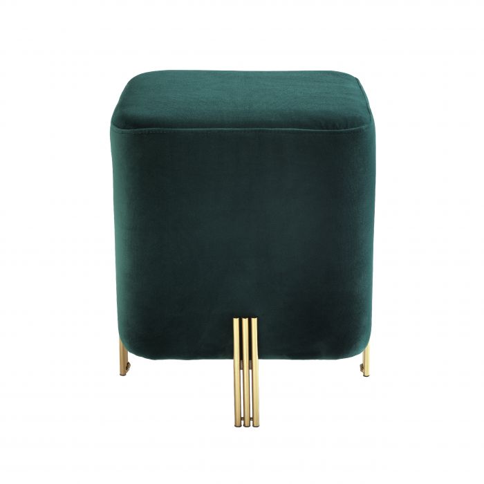 Stool Burnett savona dark green velvet