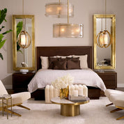 Cushion Spray square black gold