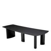 Dining Table Bergman L charcoal grey oak veneer