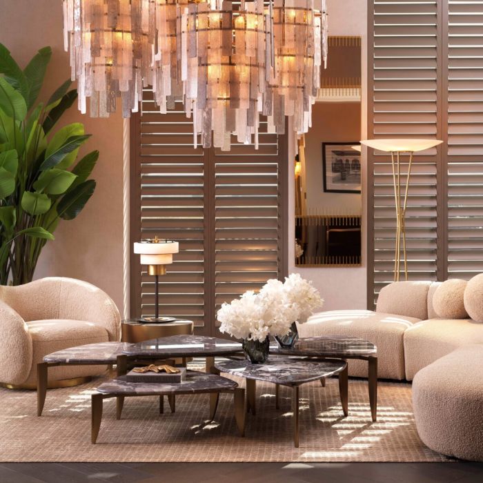 Table Lamp Zereno antique brass finish