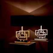 Table Lamp Windolf polished brass incl shade