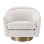 Swivel Chair Catene bouclé cream