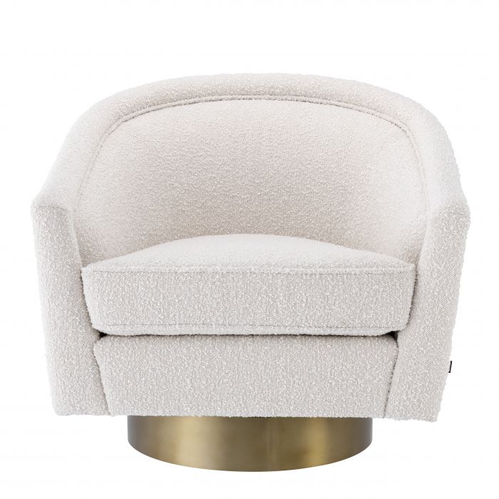 Swivel Chair Catene bouclé cream