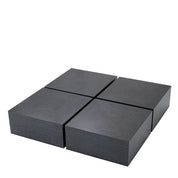 Coffee Table Puro set of 4 charcoal grey oak veneer
