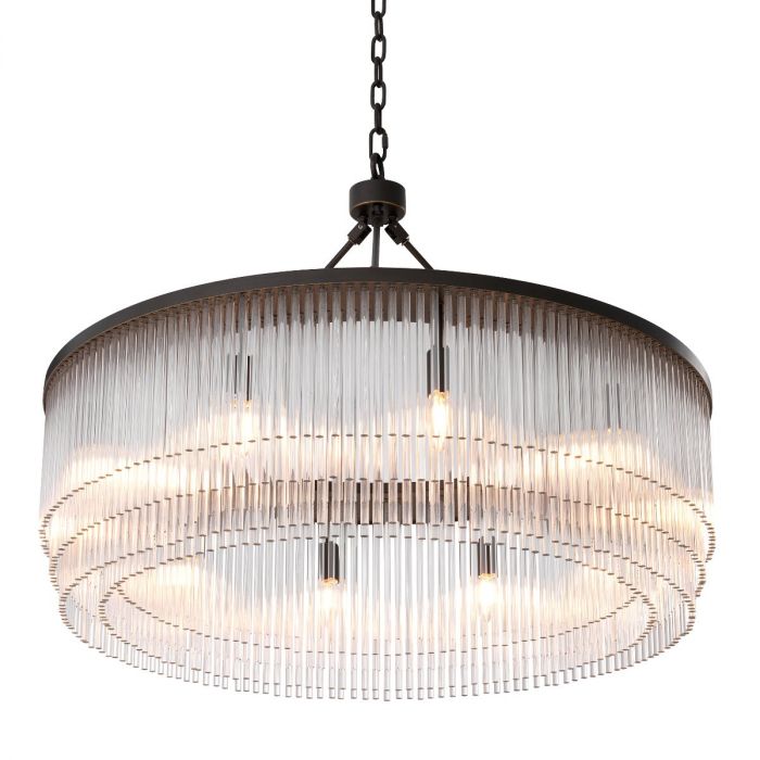 Chandelier Hector L bronze highlight finish