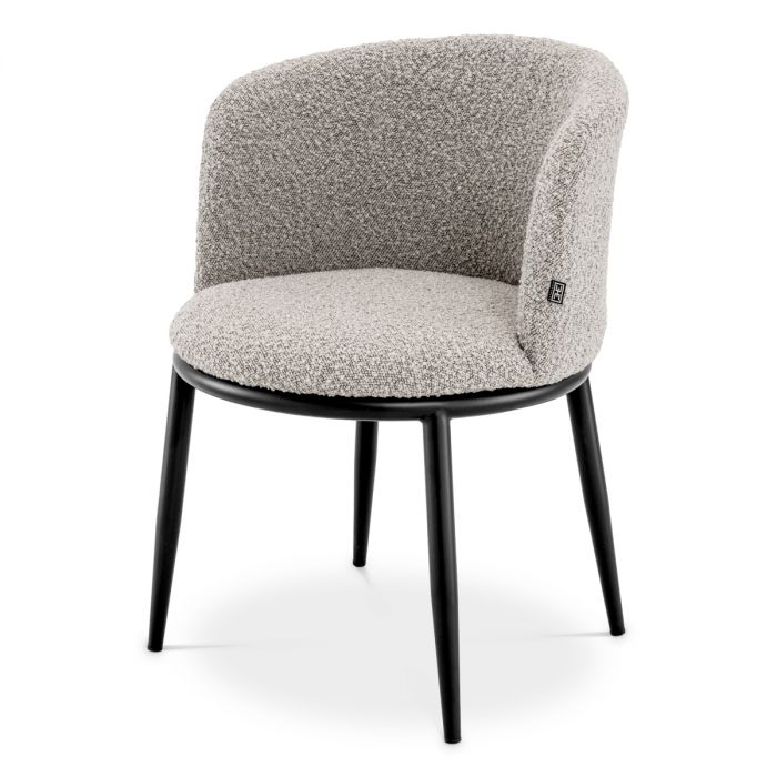 Dining Chair Filmore bouclé grey set of 2