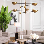 Chandelier Salinas antique brass finish