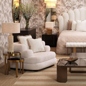 Side Table Buena brushed brass finish set of 2