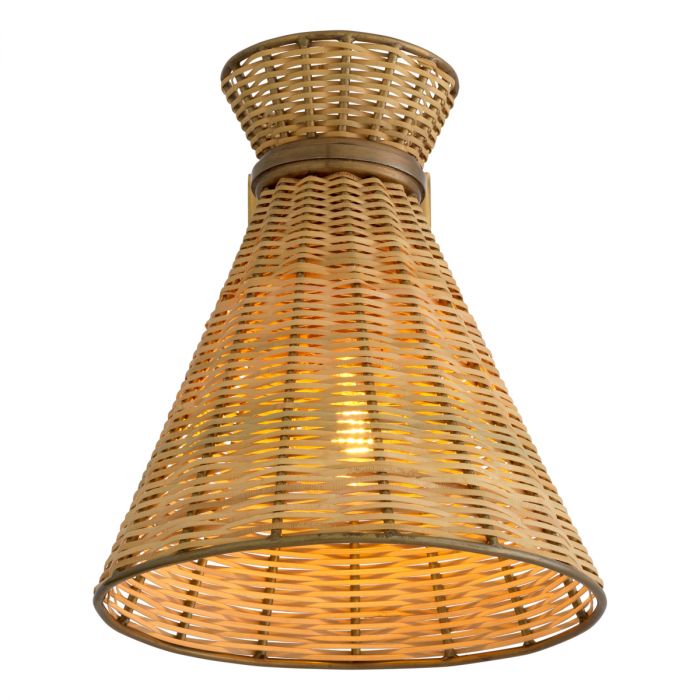 Wall Lamp Kon Tiki natural rattan