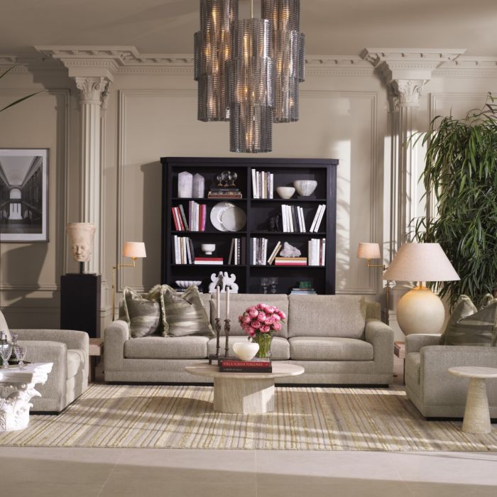 Gabinete Metropolitan L chapa de roble gris carbón