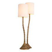 Table Lamp Forenza vintage brass finish incl shades