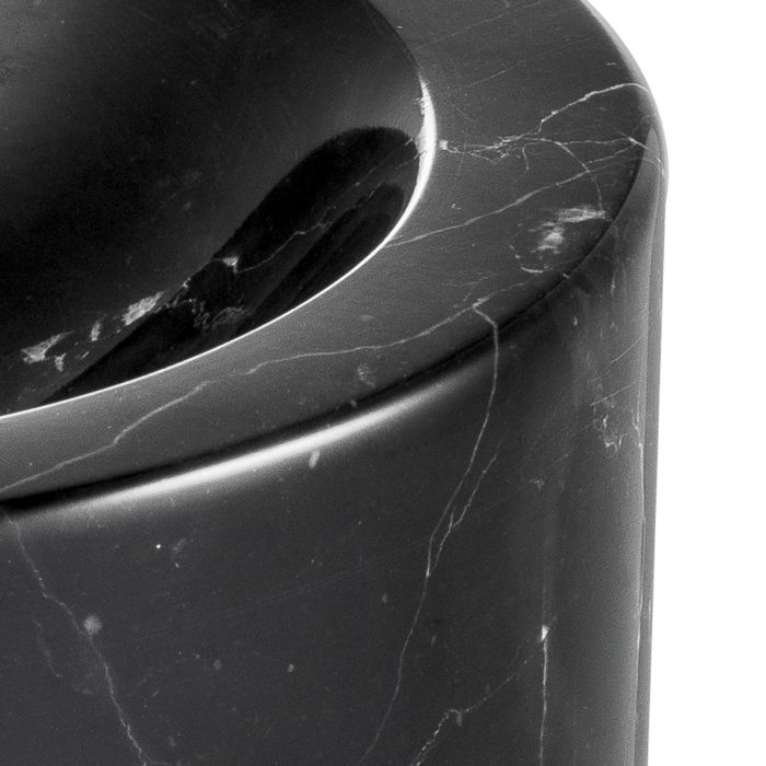 Bowl Conex honed black marble