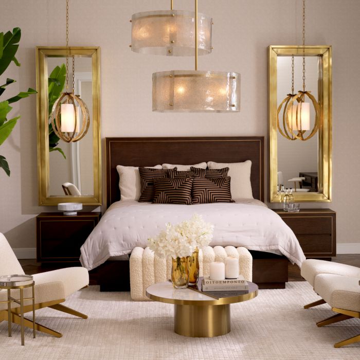 Coffee Table Excelsior brushed brass finish