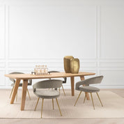 Dining Table Glover natural oak veneer