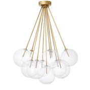 Ceiling Lamp Molecule antique brass finish
