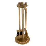 Fire Tools set Lara vintage brass finish