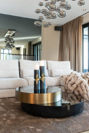 Coffee table Slice (Black/gold)