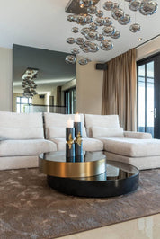 Coffee table Slice (Black/gold)