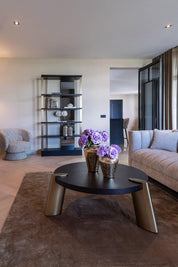 Mesa de centro Brody 100Ø (Carbón vegetal)