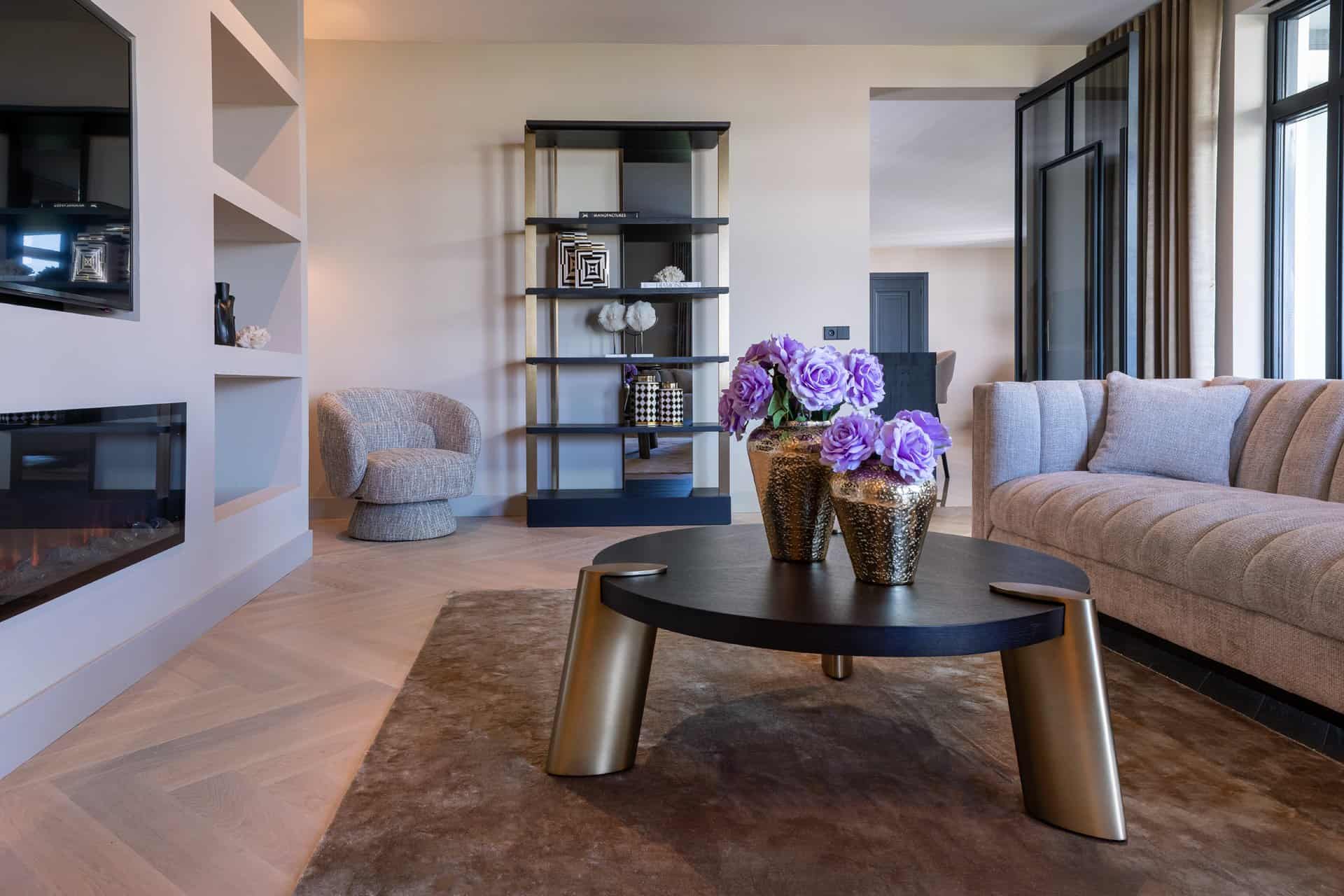 Mesa de centro Brody 100Ø (Carbón vegetal)