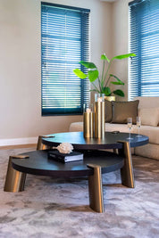 Mesa de centro Brody, juego de 2 (carbón vegetal)