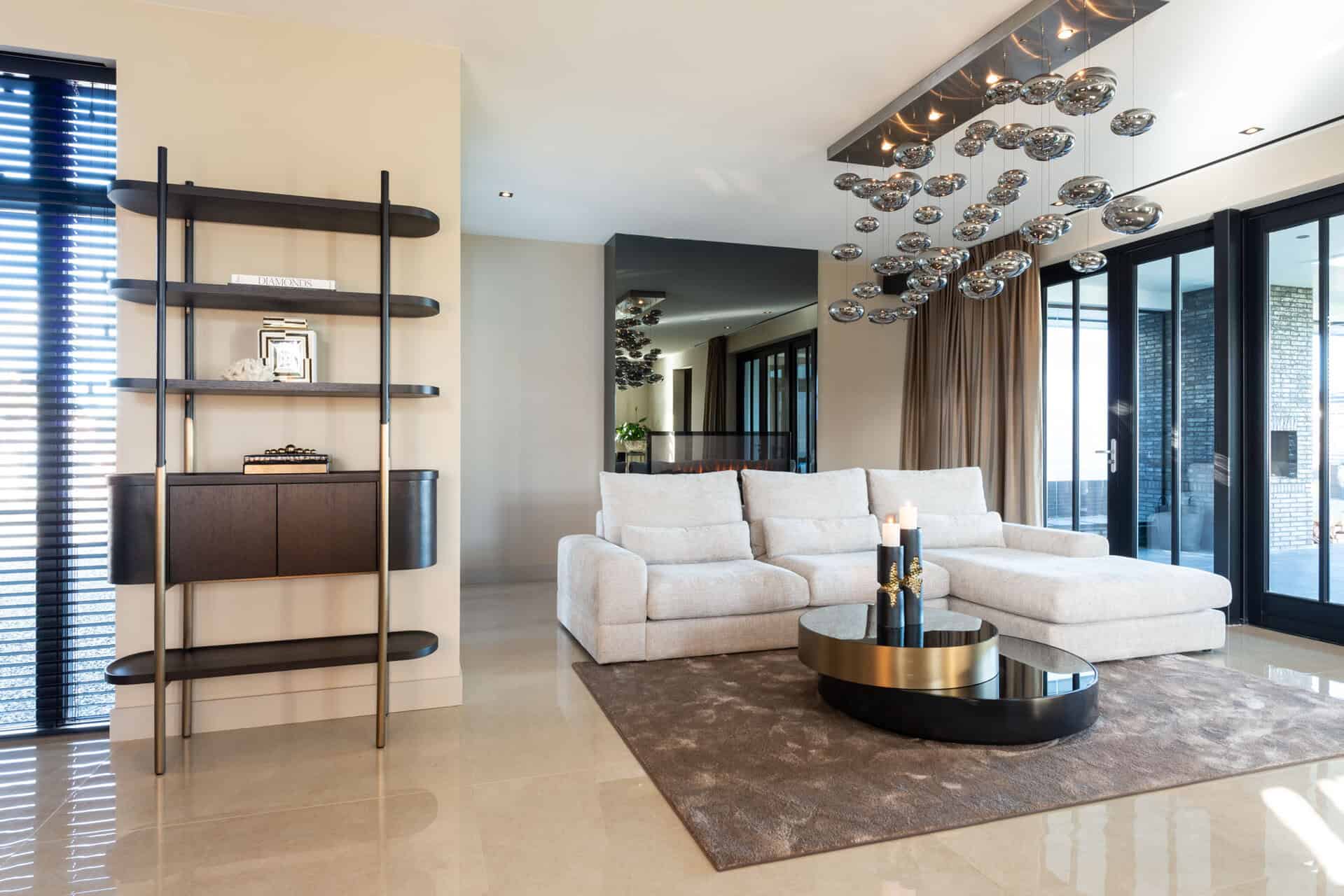 Coffee table Slice (Black/gold)