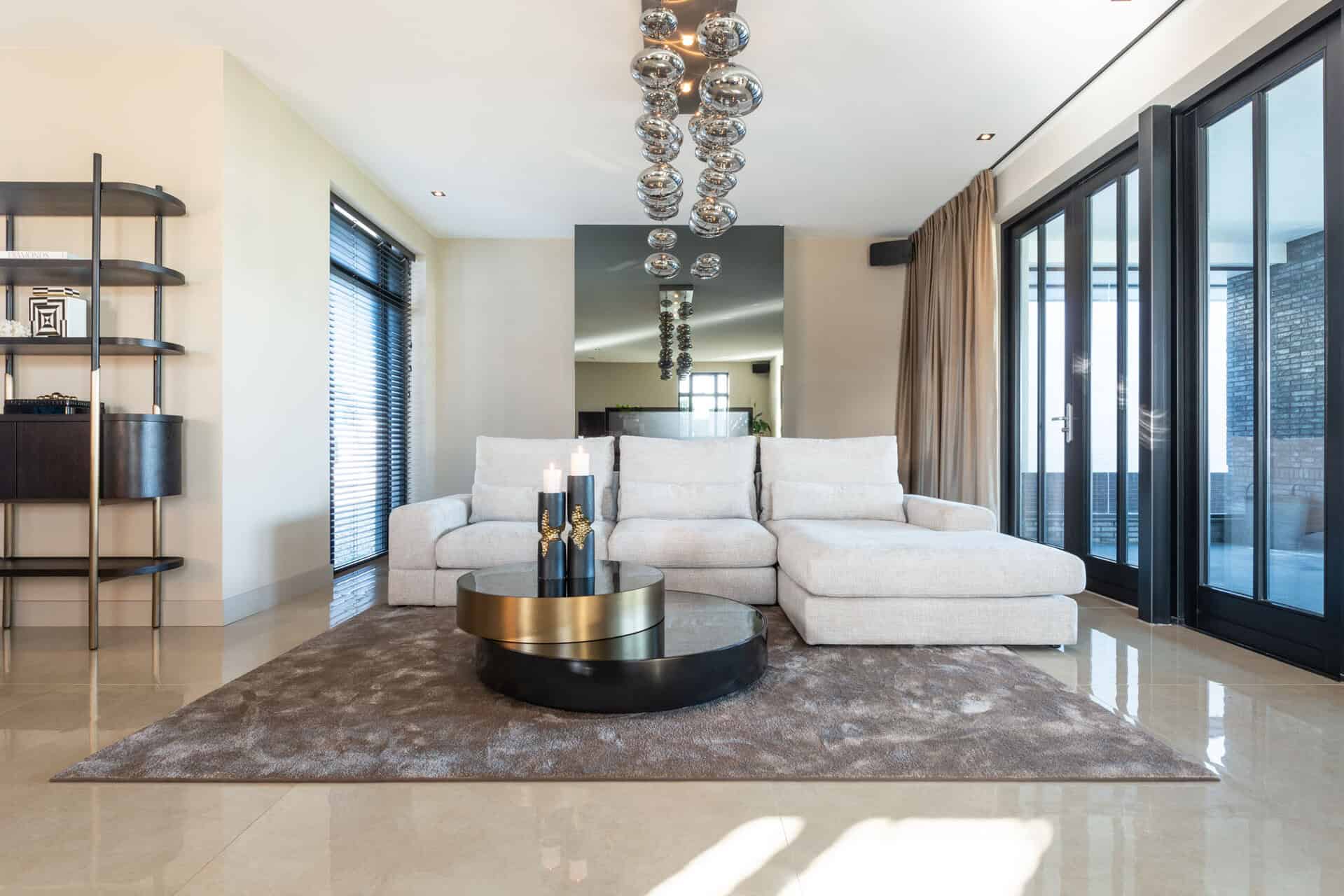 Coffee table Slice (Black/gold)