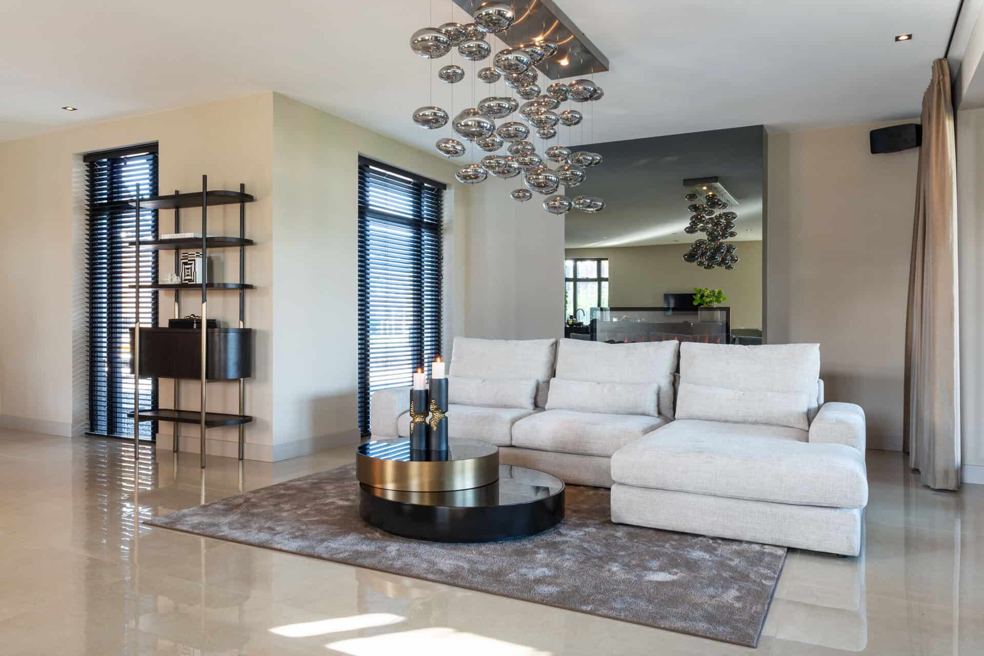 Coffee table Slice (Black/gold)