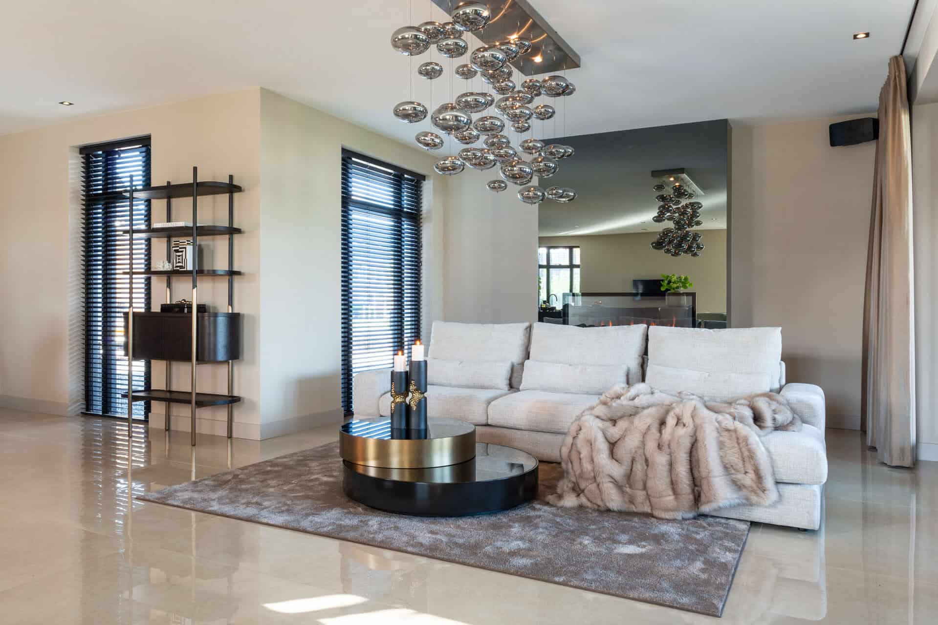 Coffee table Slice (Black/gold)