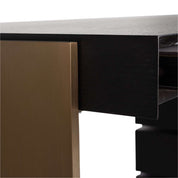 Desk Connar 5-drawers (Charcoal)