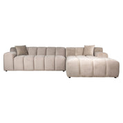 Sofá Cubo 3 plazas + salón derecho (Cuarzo Caqui 903)