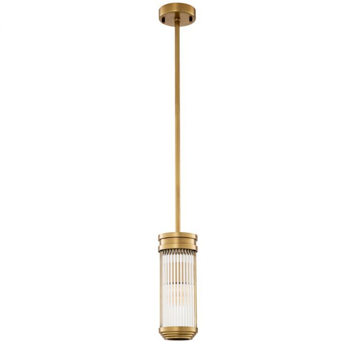 Pendant Rousseau S antique brass finish