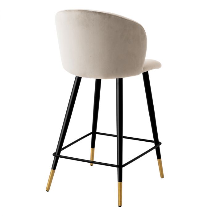 Counter Stool Volante roche beige velvet