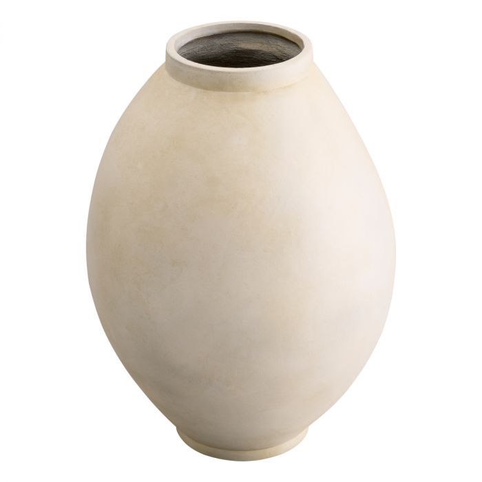 Vase Moon Jar sandstone finish L