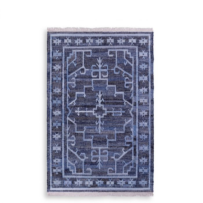 Alfombra Palmaria azul 200 x 300 cm