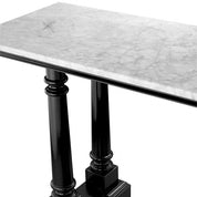 Mesa consola Walford acabado encerado negro
